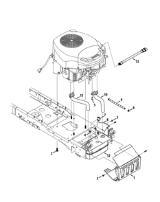 Engine Accessories (Kohler Twin) Diagram and Parts List for XT2-LX42KH (13APA1CS010-13WPA1CS010)(2015) Cub Cadet Lawn Tractor